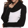 For Us Momma Black COVID-19 SALE! 50% Off! 2021 Crochet Sweater-Scarf With Sleeves