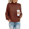 For Us Momma Brick red / S Winter Turtleneck Sweater - 50% Off!