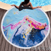 For Us Momma Fun in the Sun Rare Geode Round MicroFiber Beach Towel