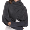 For Us Momma Gray COVID-19 SALE! 50% Off! 2021 Crochet Sweater-Scarf With Sleeves