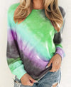 For Us Momma S (US 4-6) / GREEN Gradient Rainbow Sweatshirt- 50% OFF LAST DAY PROMOTION!